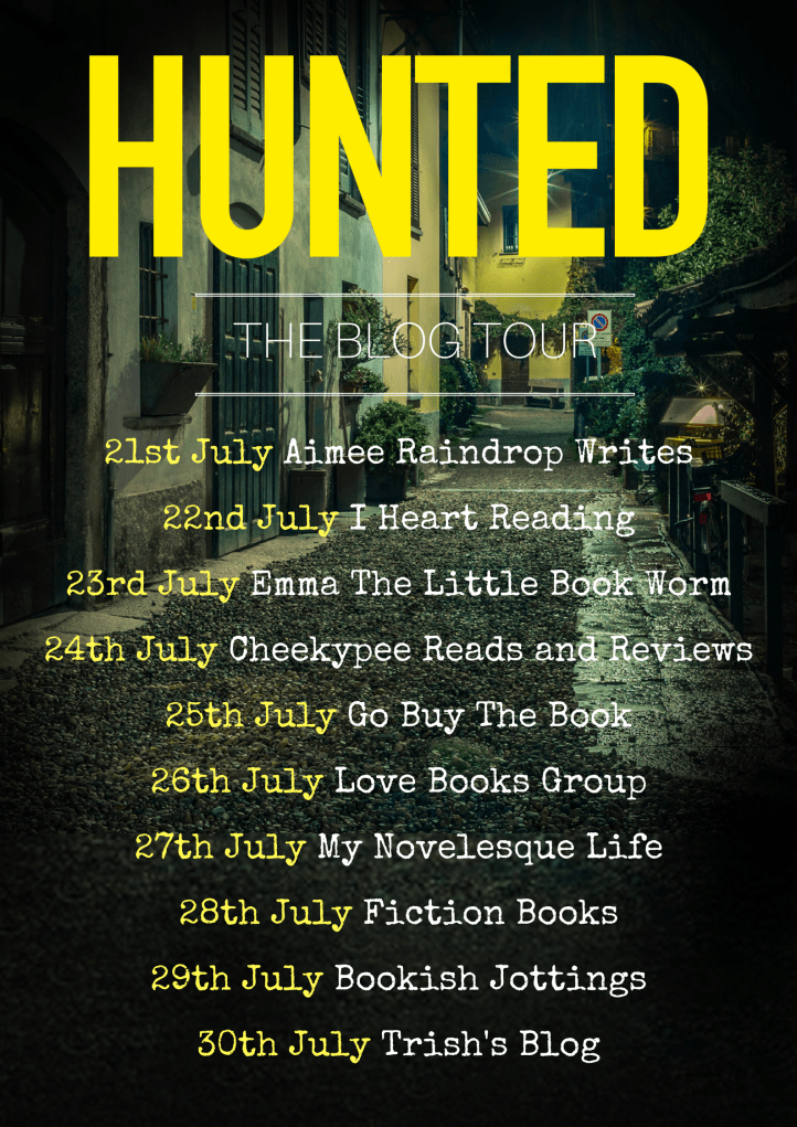 Hunted - blog tour banner