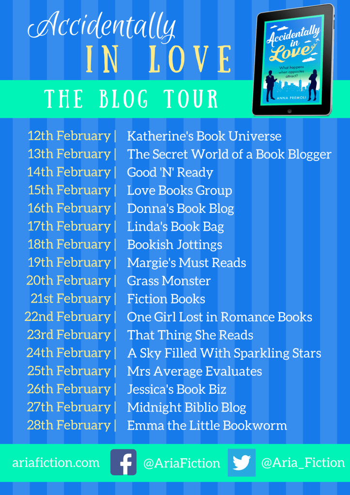 Accidentally in Love blog tour banner