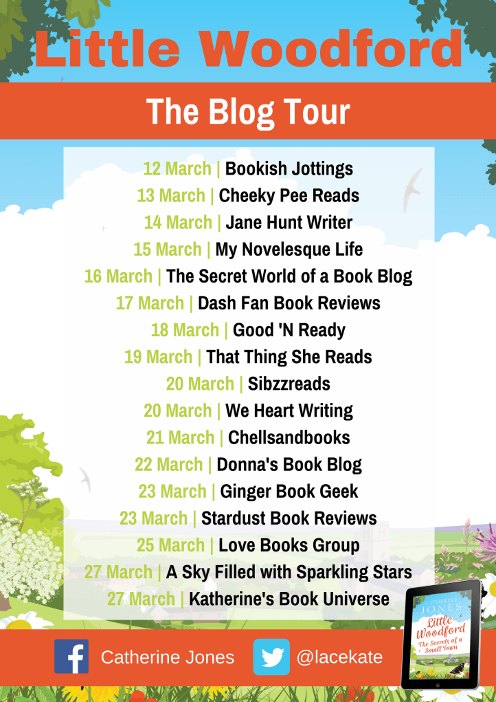 Little Woodford blog tour banner