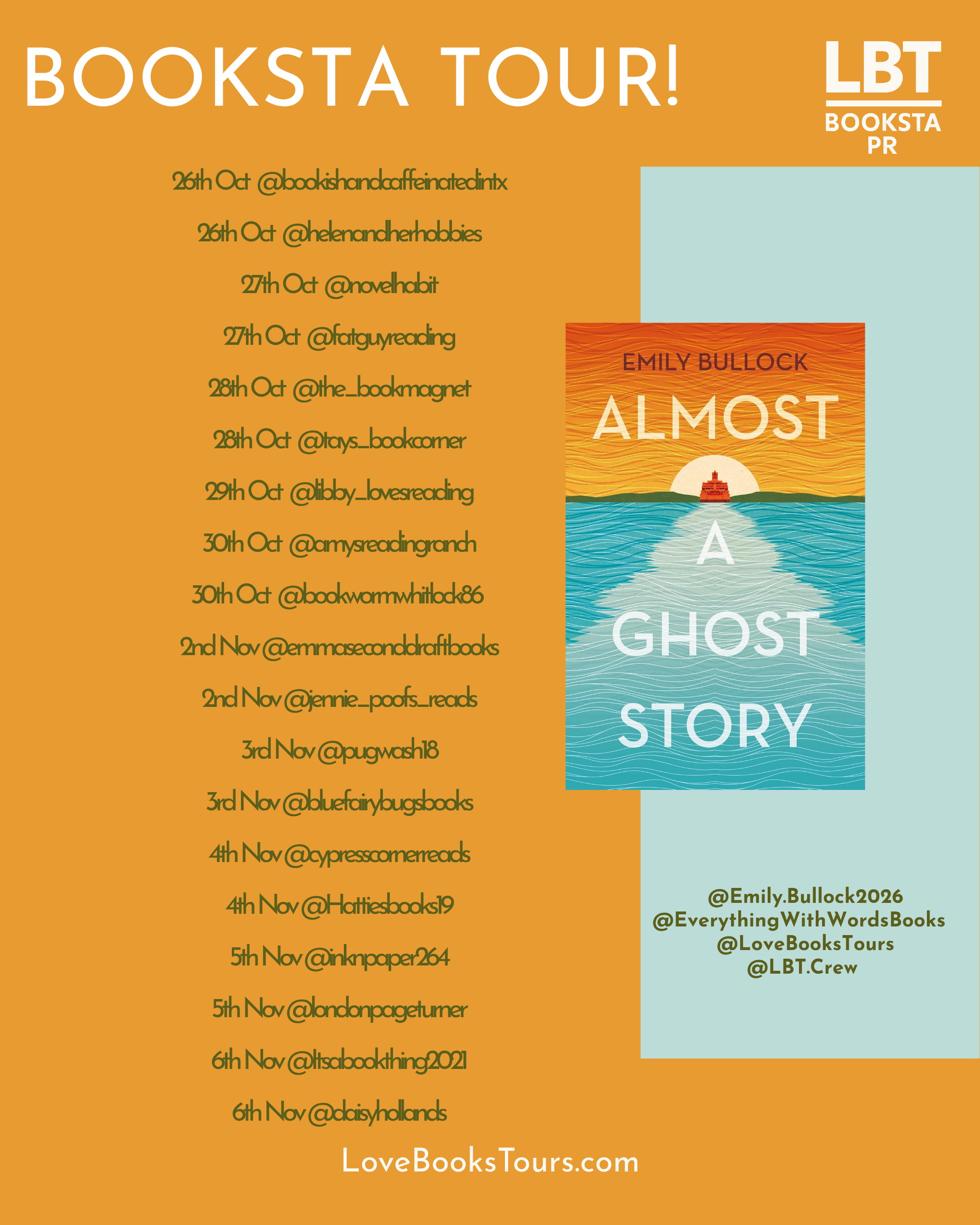 Explore Almost A Ghost Story: Bookstagram Tour Details
